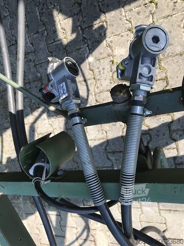 Aanhangwagen met dieplader & dekzeil SCHMITZ 3Achser Bundeswehr mit HU+SP TOP Zustand