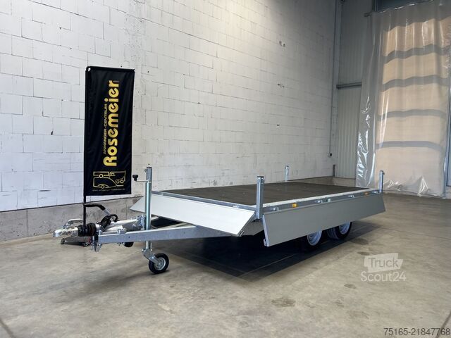 Flatbed trailer EDUARD 3318-4-P3-3563 Hochlader