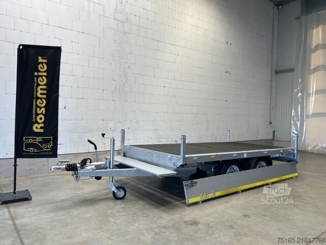 Flatbed trailer EDUARD 3318-4-P3-3563 Hochlader