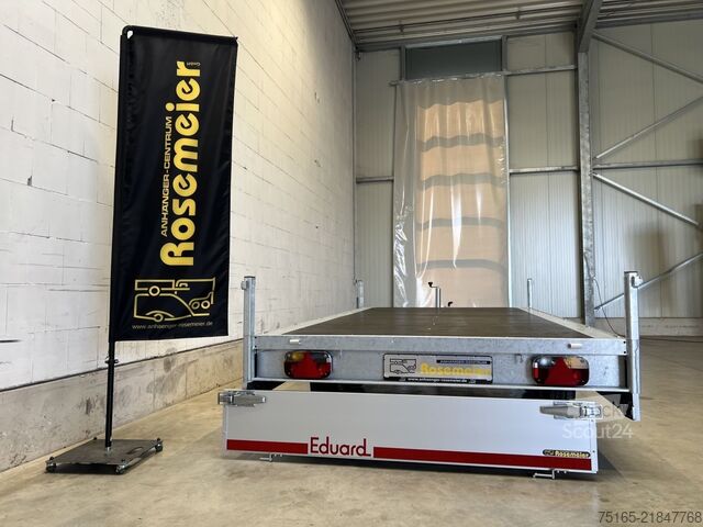 Flatbed trailer EDUARD 3318-4-P3-3563 Hochlader
