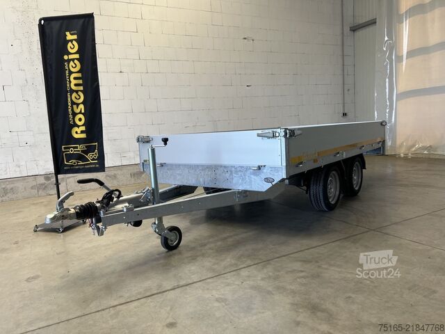 Flatbed trailer EDUARD 3318-4-P3-3563 Hochlader