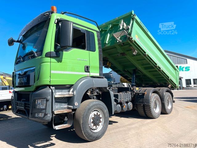 Ανατρεπόμενο φορτηγό MAN TGS 26.460 / Meiller Stahl 3-Seitenkipper/6x6/AP