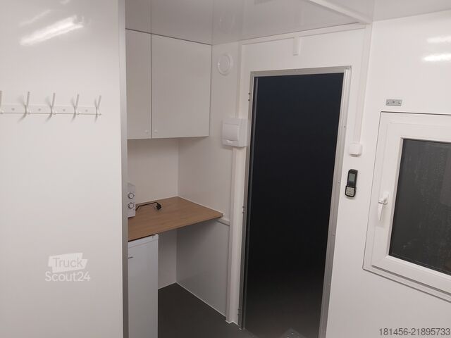 Рабочий/жилой контейнер Respo mobiles Büro Pausenraum Überwachung mit Toilette Isoliert Heizung Klima Licht Teeküche verfügbar