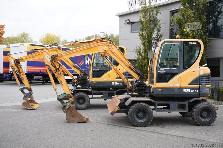Excavateur sur roues Hyundai Robex 55W-9 Wheeled Excavator 5.5t / 2pc