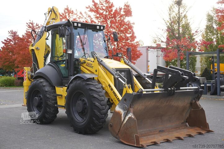 Grävlastare New Holland B 115 C backhoe loader / 1000 MTH !