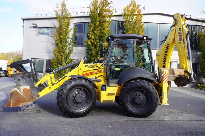 Grävlastare New Holland B 115 C backhoe loader / 1000 MTH !