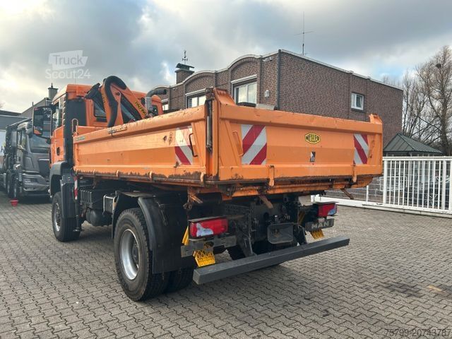 Driezijdige kipper MAN 18.320 3Skipper + PK 7001K + Greifer 4x4