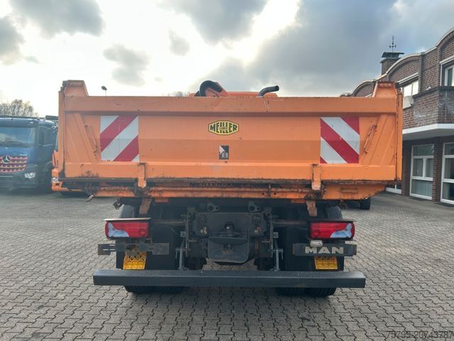 Driezijdige kipper MAN 18.320 3Skipper + PK 7001K + Greifer 4x4