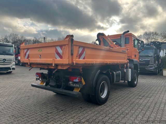 Driezijdige kipper MAN 18.320 3Skipper + PK 7001K + Greifer 4x4