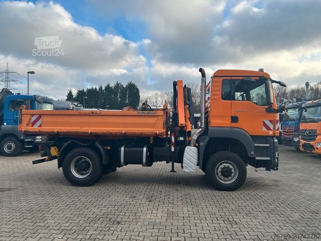 Driezijdige kipper MAN 18.320 3Skipper + PK 7001K + Greifer 4x4
