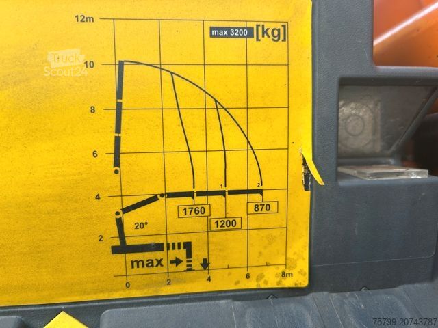 Driezijdige kipper MAN 18.320 3Skipper + PK 7001K + Greifer 4x4