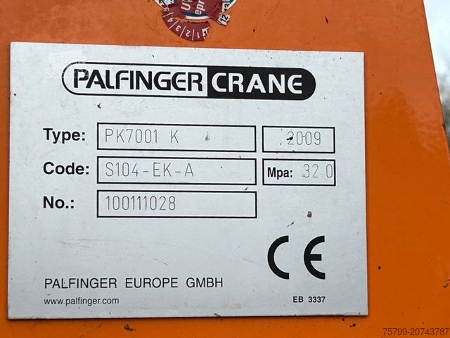 Driezijdige kipper MAN 18.320 3Skipper + PK 7001K + Greifer 4x4