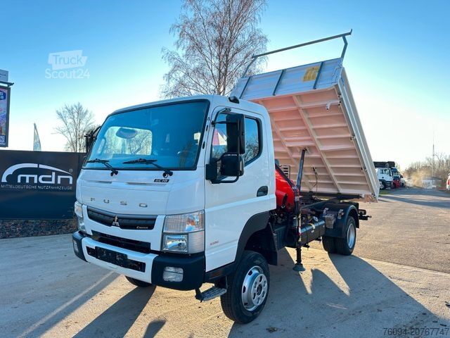 Dreiseitenkipper FUSO Canter 7C18 4x4 Kipper KRAN 11m Greifer AHK