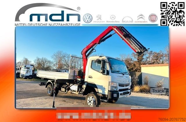 Vrachtwagen met kraanopbouw FUSO Canter 7C18 4x4 Kipper KRAN 11m Greifer AHK
