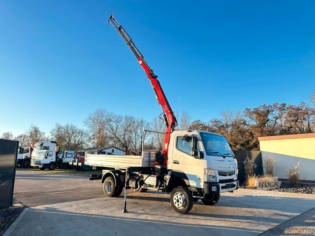 Vrachtwagen met kraanopbouw FUSO Canter 7C18 4x4 Kipper KRAN 11m Greifer AHK