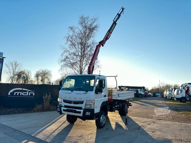 Vrachtwagen met kraanopbouw FUSO Canter 7C18 4x4 Kipper KRAN 11m Greifer AHK