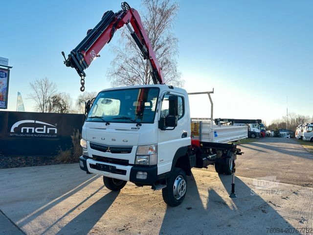 Vrachtwagen met kraanopbouw FUSO Canter 7C18 4x4 Kipper KRAN 11m Greifer AHK