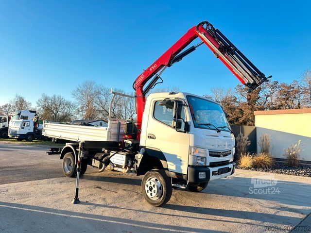 Vrachtwagen met kraanopbouw FUSO Canter 7C18 4x4 Kipper KRAN 11m Greifer AHK