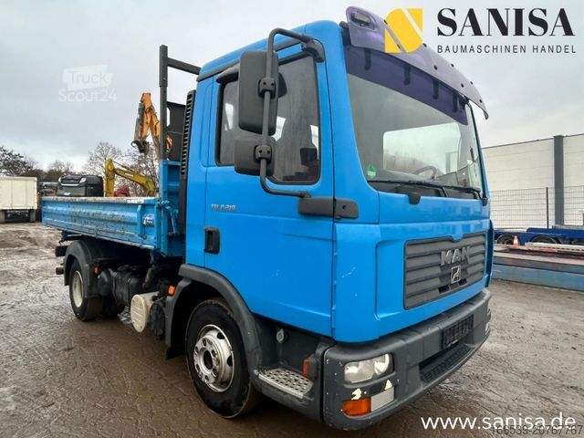Driezijdige kipper bestelwagen MAN TGL 8.210/Dreiseitenkipper/Meiller Aufbau