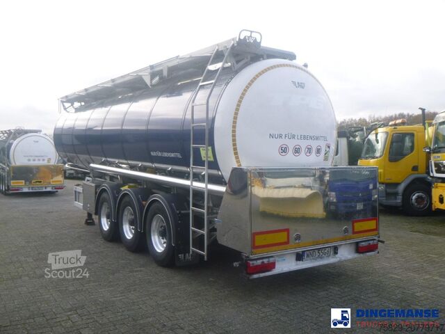 Réservoir L.A.G. Food tank inox 32 m3 / 3 comp + pump, steaming ...