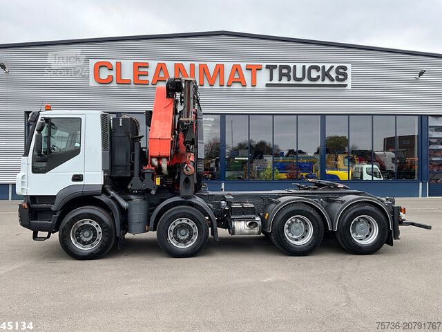 Standard-SZM Iveco Stralis AD410T44 8x4 Palfinger 44 Tonmeter laad...