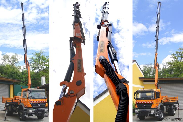 тристранен самосвал Mercedes-Benz AXOR 1829 BB 4x4 /Palfinger PK 12001/MEILLER/Winterdienst