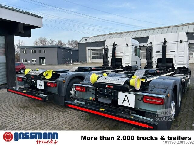 Camion benne à bras amovible MAN TGS 26.480 6x2-4 BL CH, Lenk-/Lift, OptiView, LED,