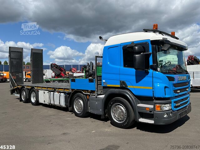 Car carrier van Scania P 410 8x2 Euro 6 Retarder Autotransporter met h...