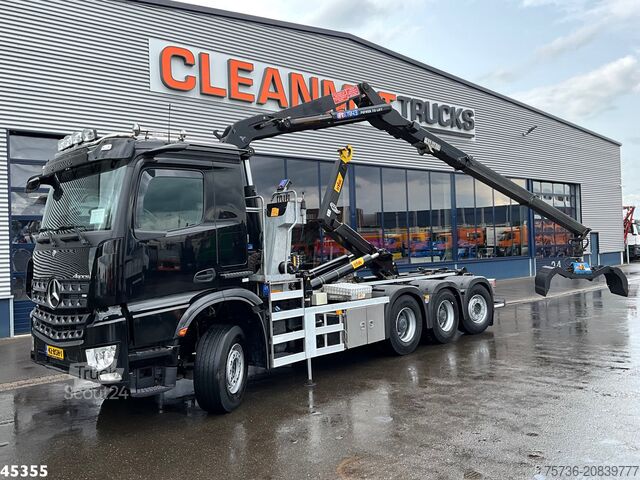 Hook arm system Mercedes-Benz Arocs 3540 8x4 Euro 6 HMF 19 Tonmeter Z-kraan J...