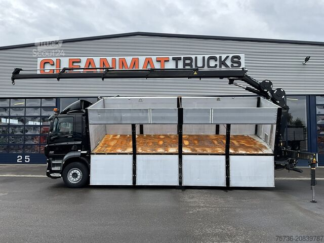 Kipper met kraan DAF FAX CF 480 Euro 6 HMF 21 Tonmeter laadkraan