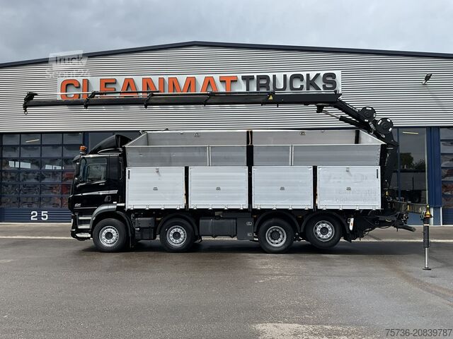 Kipper met kraan DAF FAX CF 480 Euro 6 HMF 21 Tonmeter laadkraan