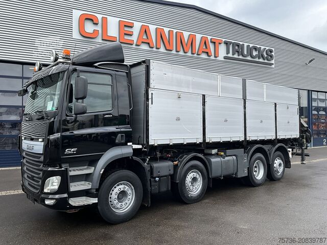 Kipper met kraan DAF FAX CF 480 Euro 6 HMF 21 Tonmeter laadkraan