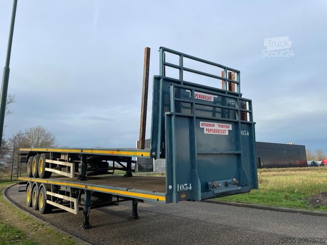 Platform römorku Haan OPL45 Heavy Duty / Rungen-Potholes /BPW / 2x Li...