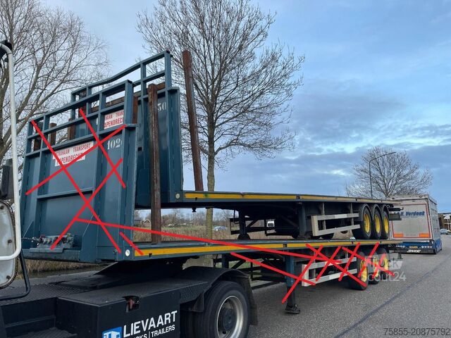 Platform römorku Haan OPL 45 Heavy Duty / Rungen-Potholes /BPW / 2x L...