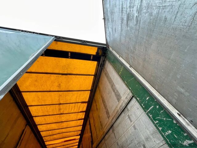 Schuifzeilen Fruehauf SAF,  pallet box, sliding  roof