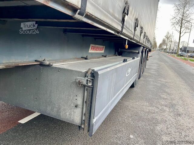 Schuifzeilen Fruehauf SAF,  pallet box, sliding  roof