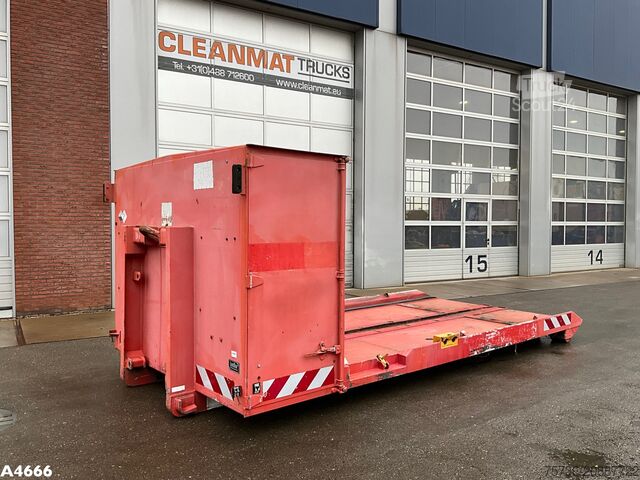 Afzetcontainer Flatcontainer met opbergruimte