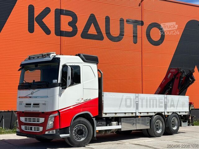 Avoin runko Volvo FH 500 6x2 FASSI F195A.2.25 / PLATFORM L=6509 mm