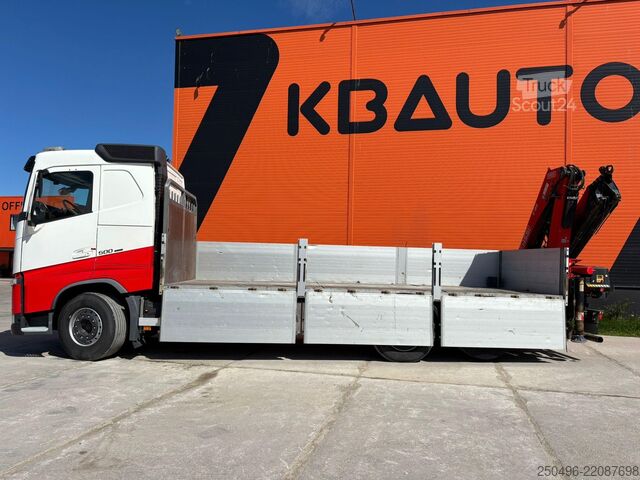 Avoin runko Volvo FH 500 6x2 FASSI F195A.2.25 / PLATFORM L=6509 mm