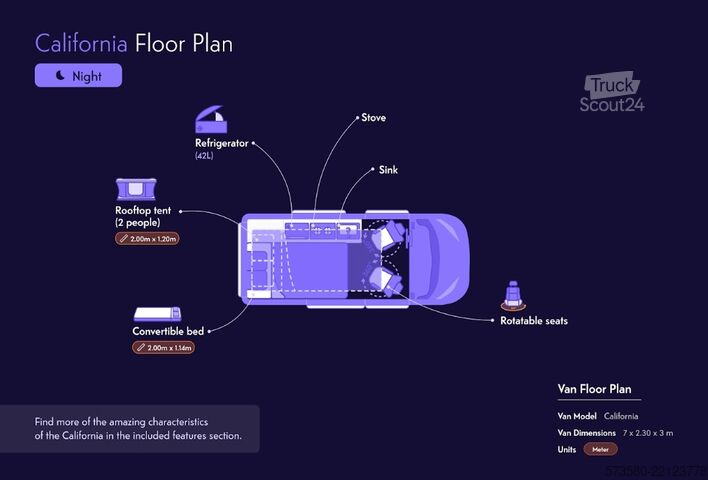Obytné vozidlo Volkswagen California Coast 2022 |Cambio automatico | Tetto a soffietto