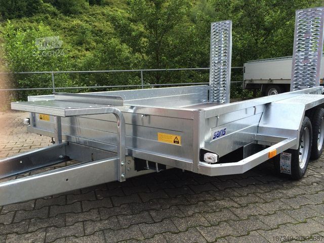 Remolque de plataforma baja SARIS Magnum Explorer 300 - tiefer Baggertransporter