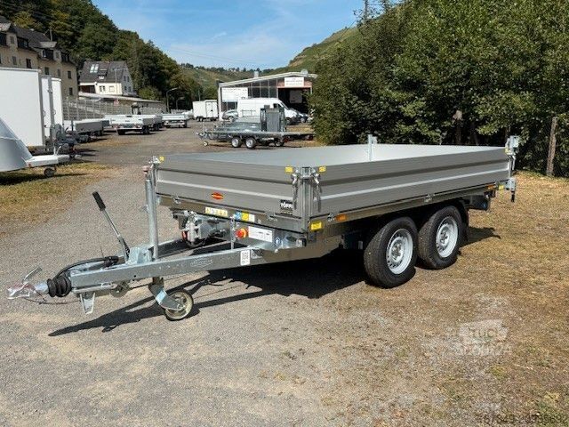 Dreiseitenkipper Anhänger BÖCKMANN DK-AL 3218/35 P 3,24 x 1,80 x 0,35m elektr.+Hand