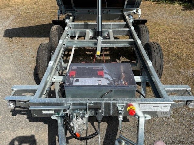 Dreiseitenkipper Anhänger BÖCKMANN DK-AL 3218/35 P 3,24 x 1,80 x 0,35m elektr.+Hand