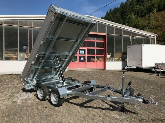 Трьохсторонній самоскидний причіп HUMBAUR HUK 273117 - 314x175x30 cm - Heckkipper