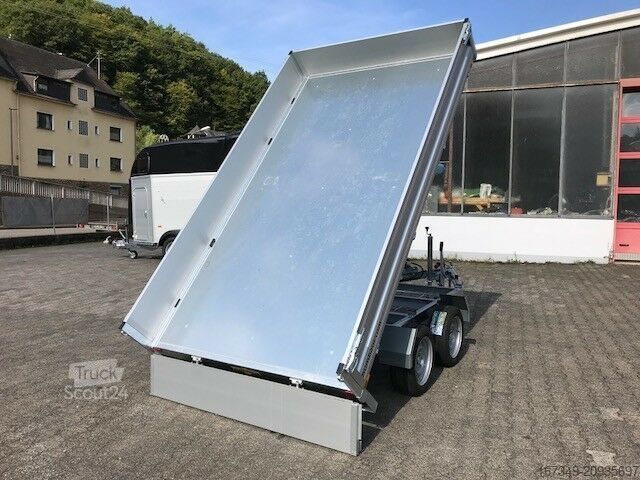 Трьохсторонній самоскидний причіп HUMBAUR HUK 273117 - 314x175x30 cm - Heckkipper