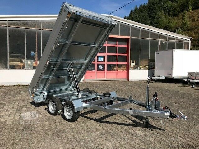 Трьохсторонній самоскидний причіп HUMBAUR HUK 273117 - 314x175x30 cm - Heckkipper