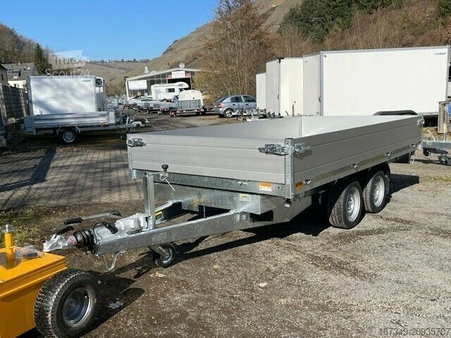 Remolque volquete trilateral SARIS K3 306 184 3500 - elektrisch mit Rampenschächten