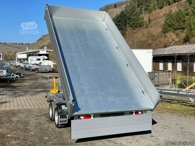 Remolque volquete trilateral SARIS K3 306 184 3500 - elektrisch mit Rampenschächten