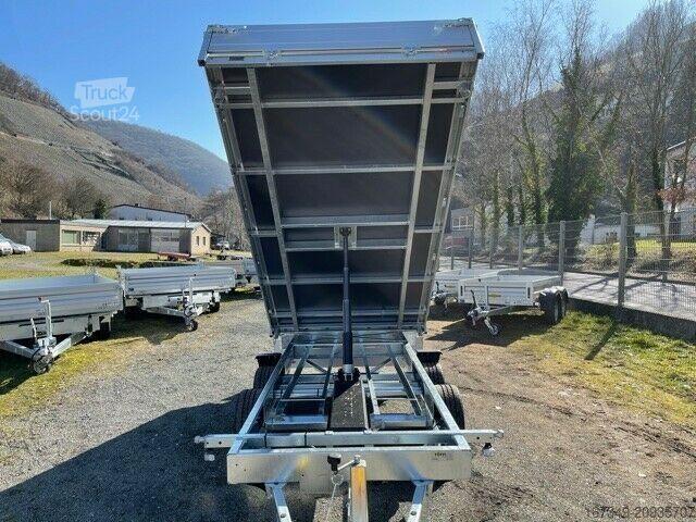 Remolque volquete trilateral SARIS K3 306 184 3500 - elektrisch mit Rampenschächten