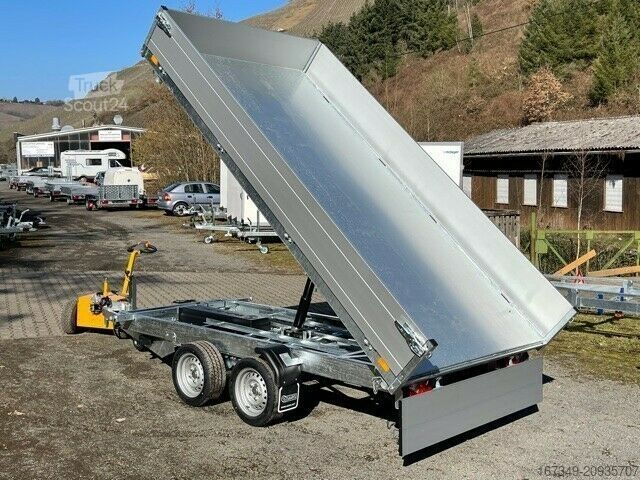 Remolque volquete trilateral SARIS K3 306 184 3500 - elektrisch mit Rampenschächten